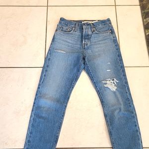 Levi 501 wedgie jeans